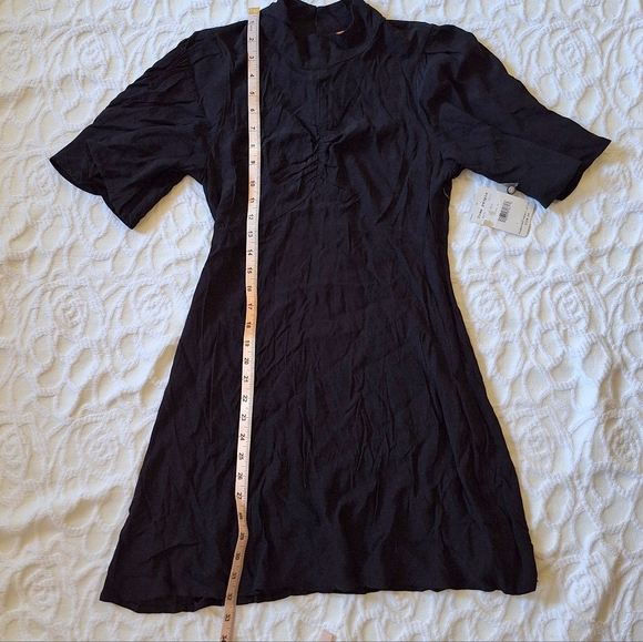 Free People Be My Baby Ruched Mock Neck Dress NEW 4 - Picture 13 of 16